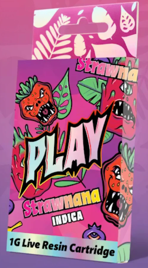 Play - 1g Hash Infused Cart - Strawberry Banana
