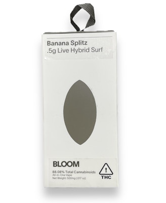 Product 1937 Bloom Live Disposable - Banana Splitz (Hybrid) .5g