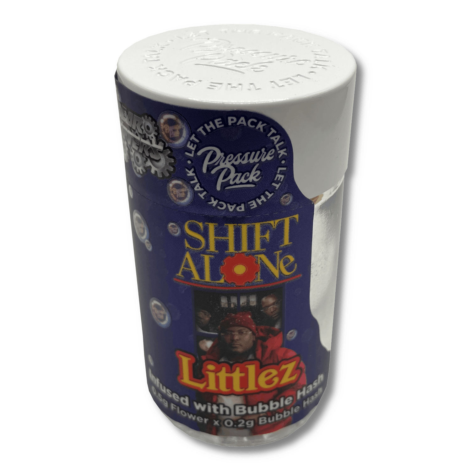 Product: Pressure Pack x Gear Shifter | Bubble Hash Infused Pre-Roll 5-Pack - 3.5g - Shift Alone