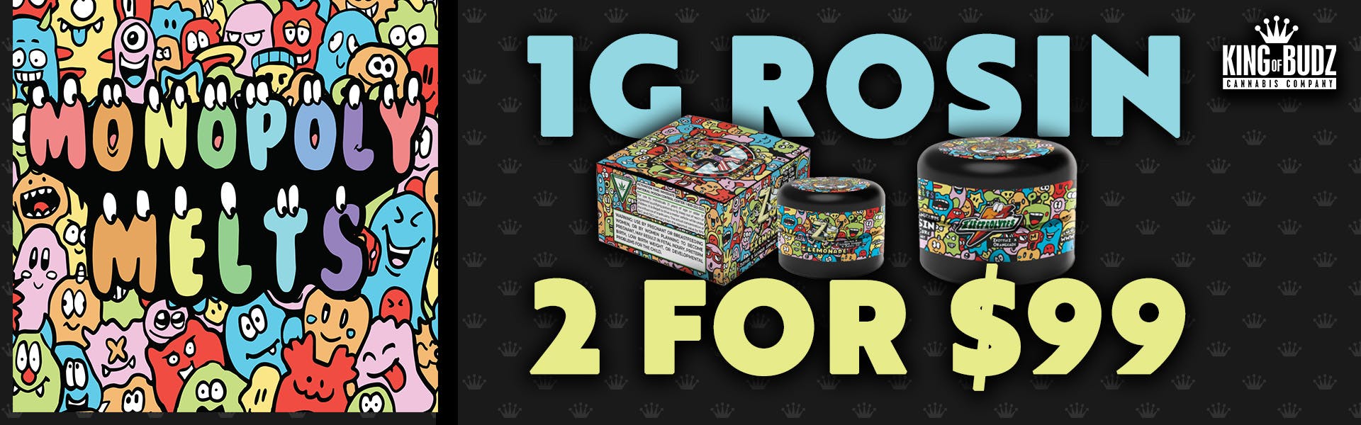 Monopoly Melts 1G Rosin 2 For $99