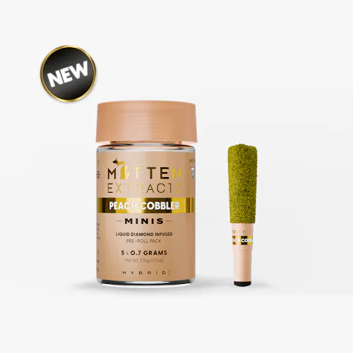 Peach Cobbler .7g Infused Pre-Roll Minis – 5 Pack-active
