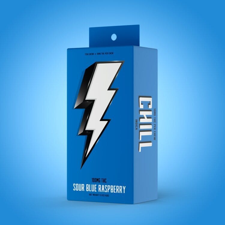 Hi-Burst: Indica Sour Blue Raspberry - 10pk 100mg