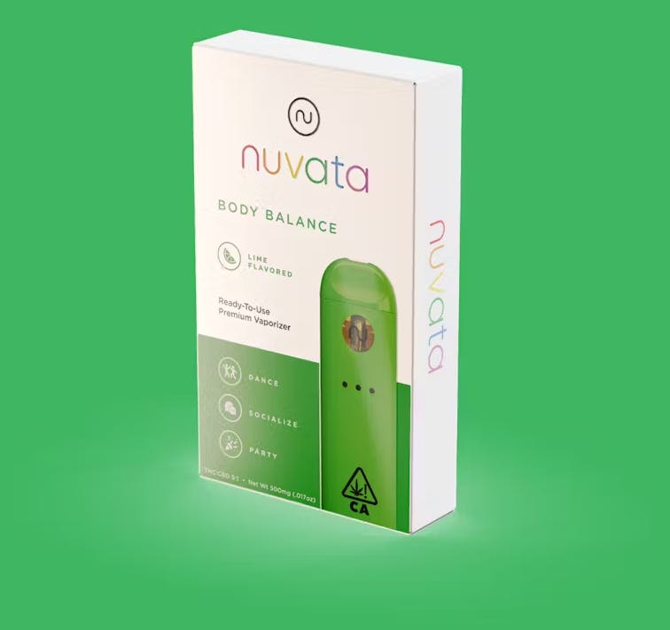 Product CoC NUVATA Disposable - Lime .5g (Body Balance)