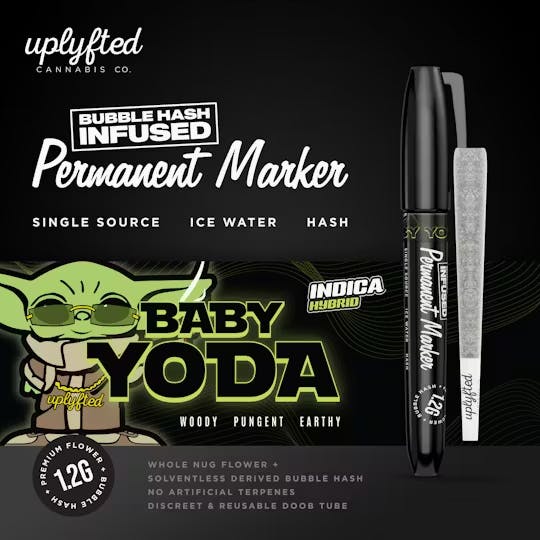 Uplyfted Cannabis Co. UPLYFTED | BABY YODA | INFUSED PRE-ROLL HYBRID — PRE_ROLLS