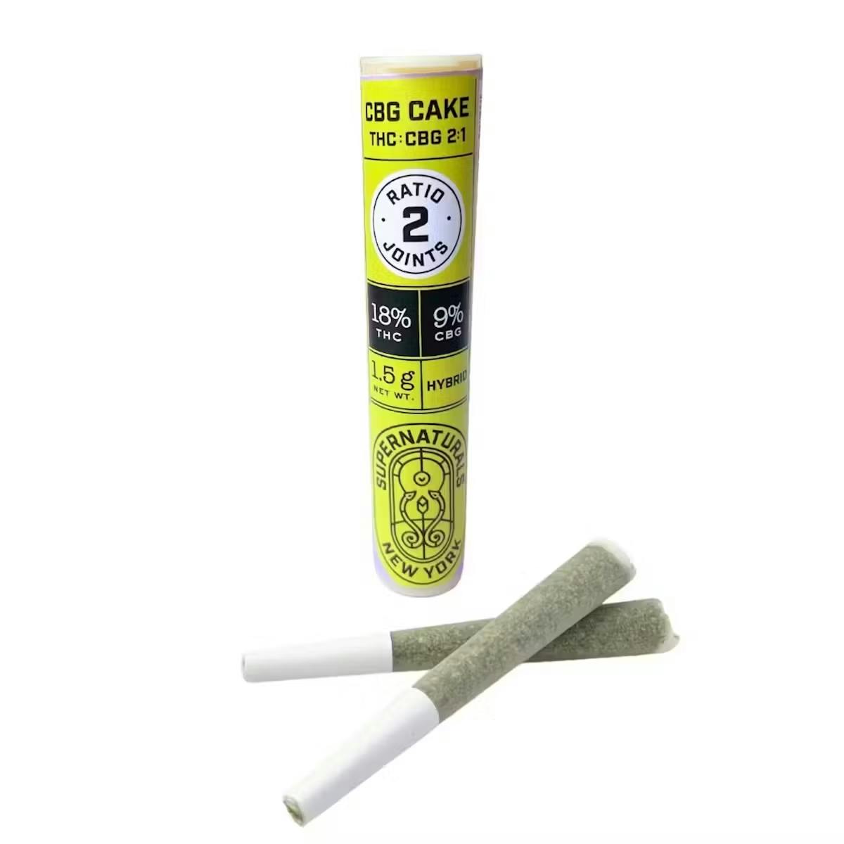Photo of Supernaturals | CBG CAKE | 2:1 (THC:CBG) 2pk Prerolls