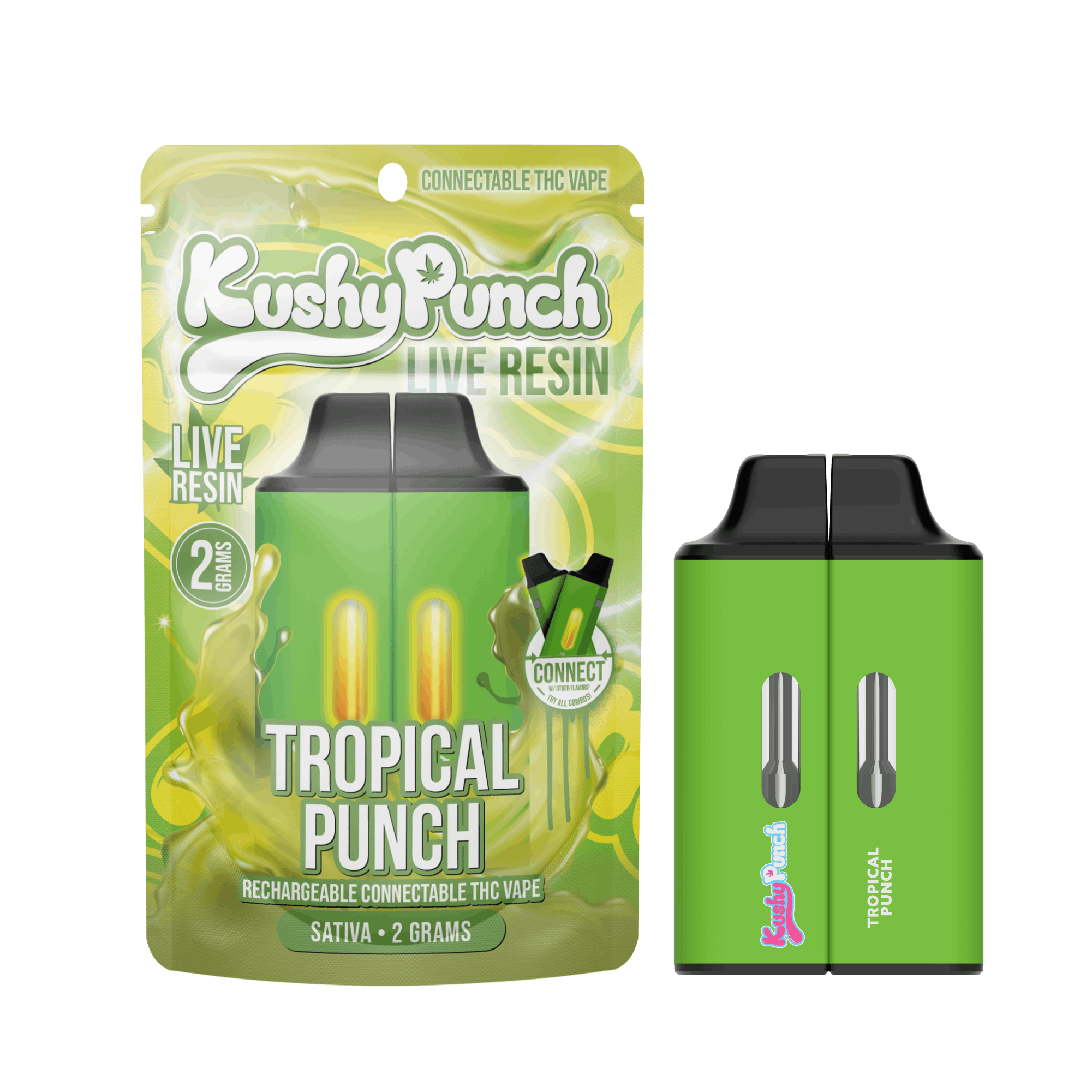 Kushy Punch Live Resin Disposable Click Tropical Punch