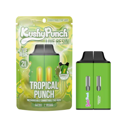 Kushy Punch Live Resin Disposable Click Strawnana Smoothie