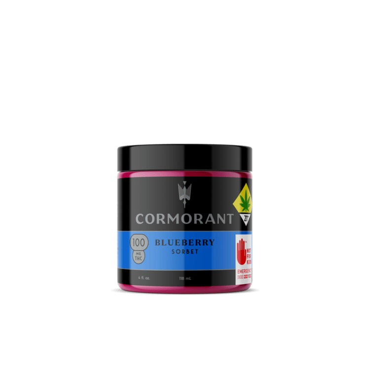 Cormorant: Blueberry - 4oz Frozen Sorbet 100mg