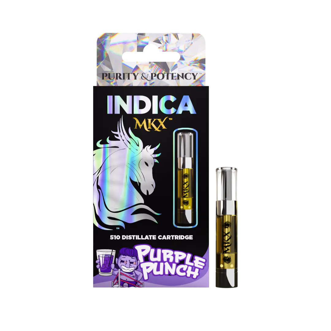 MKX 1 Gram 510 Thread Carts - Purple Punch (Indica) | Uniq Cannabis