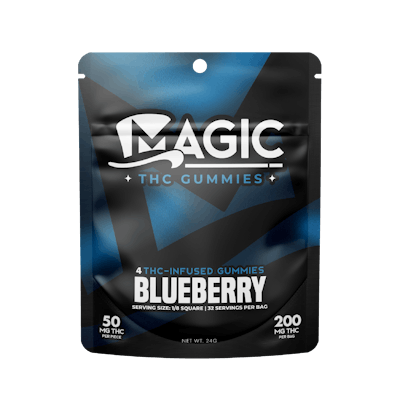 Product: Magic Chews | Blueberry Gummies | 200mg