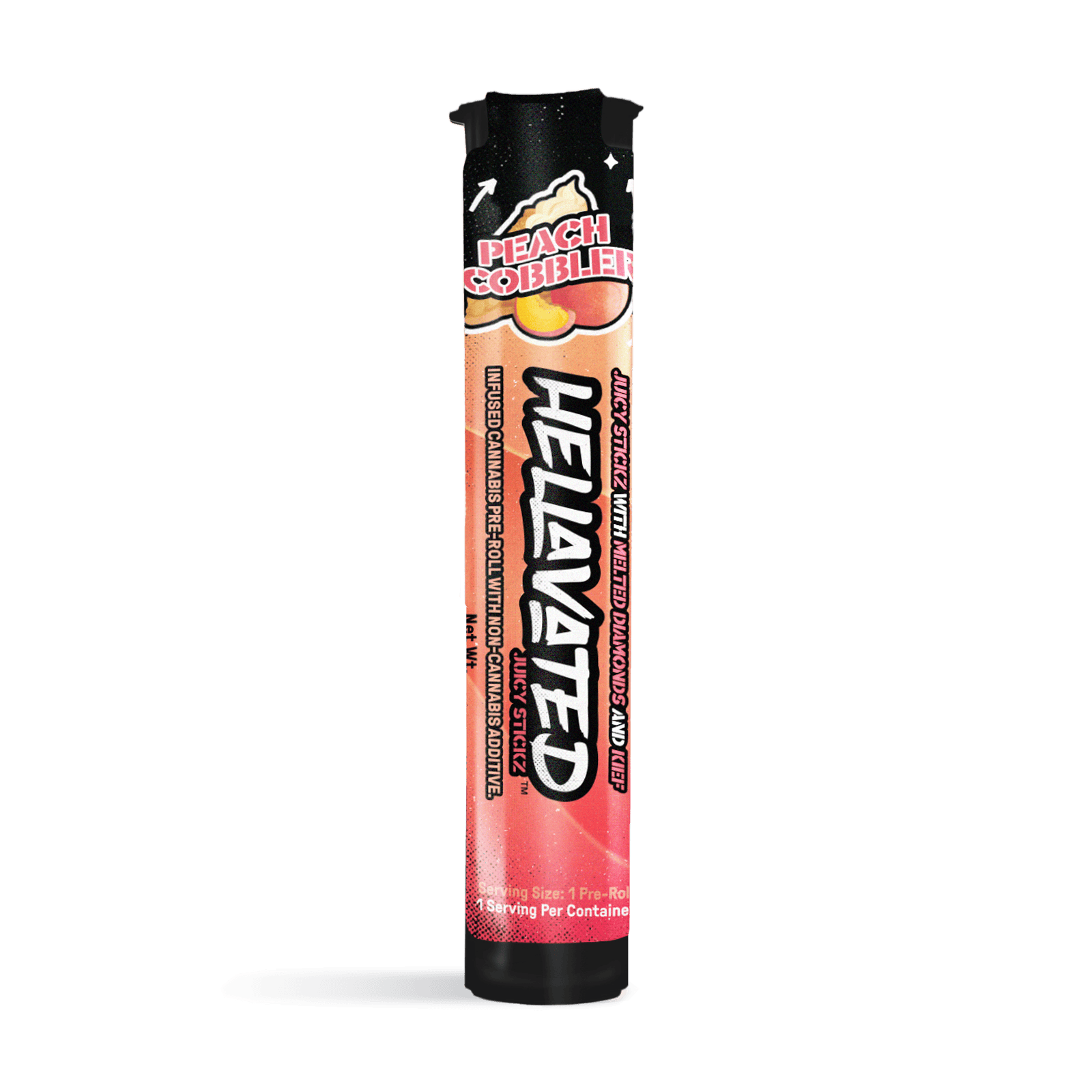 Peach Cobbler Stickz Infused Pre-Roll | 0.75g