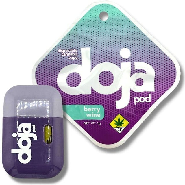 doja trees - 1G Cured Resin Disposable - doja trees - Hybrid - berry wine - 1g