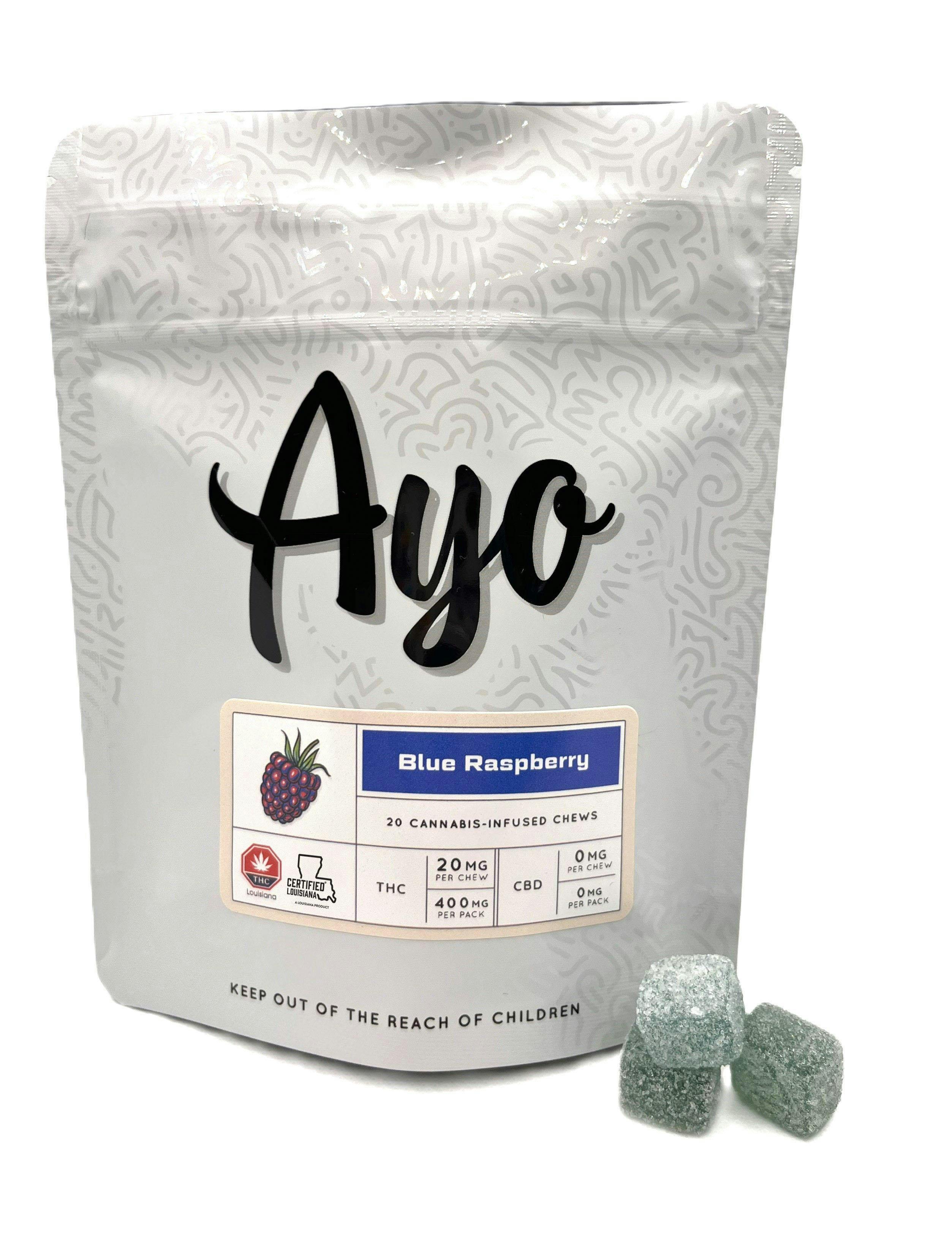 Ayo: Gummies | Blue Raspberry Blend | 400mg | 20pk | NOLA - Kenner