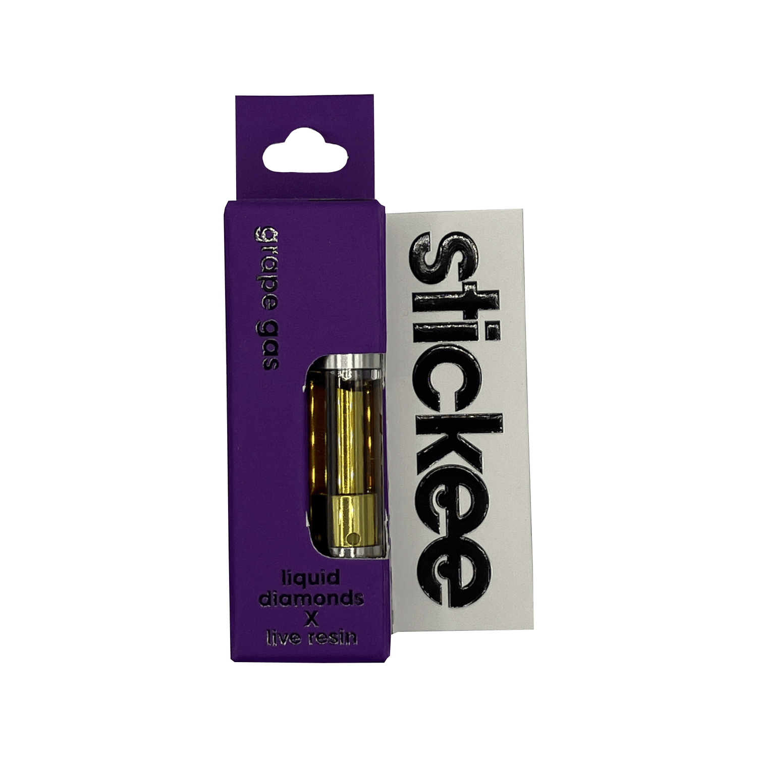 Product: Stickee | Live Resin x Liquid Diamond Vape Cart - 1g - Grape Gas