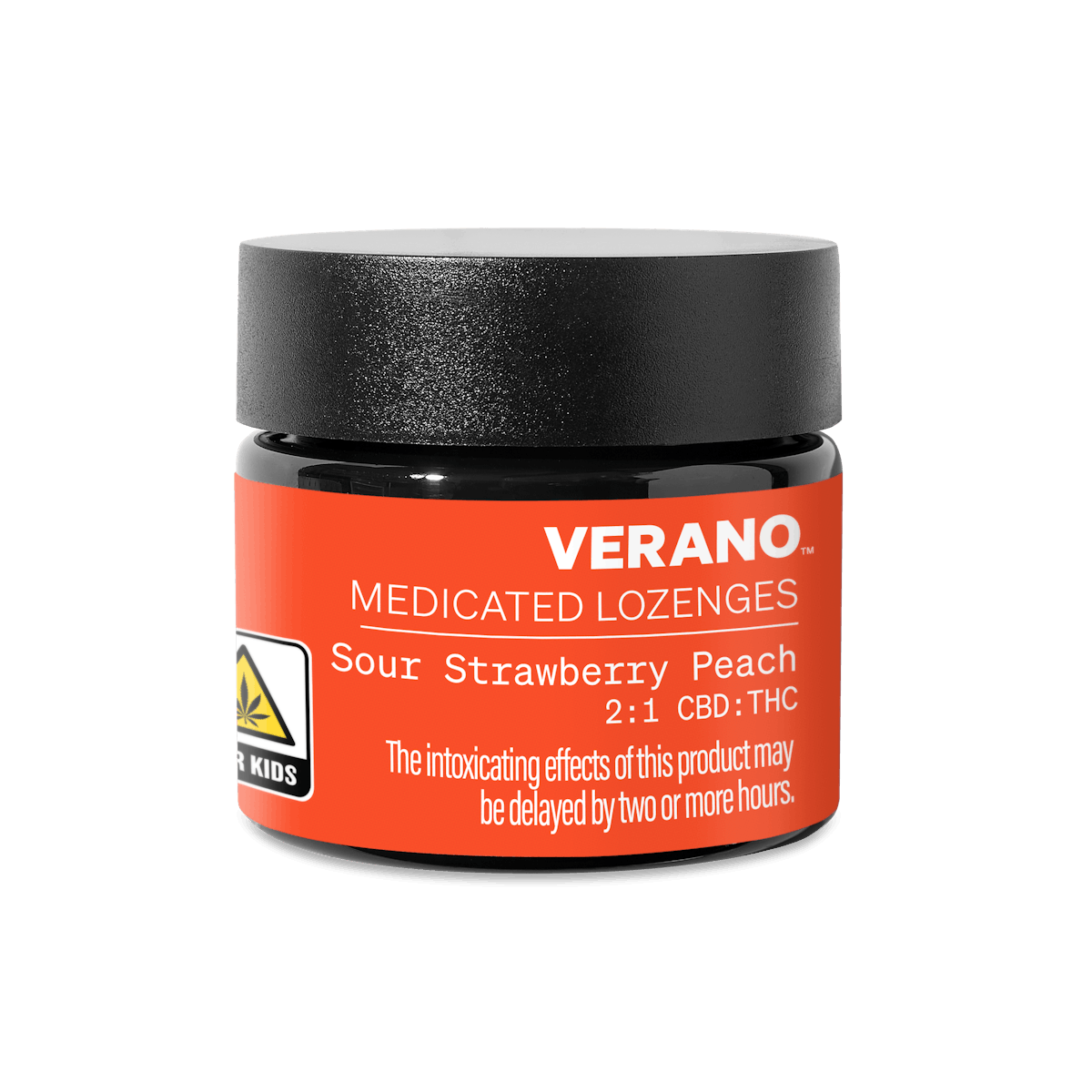 Verano l Sour Strawberry Peach 2:1 [CBD:THC] Soft Lozenge