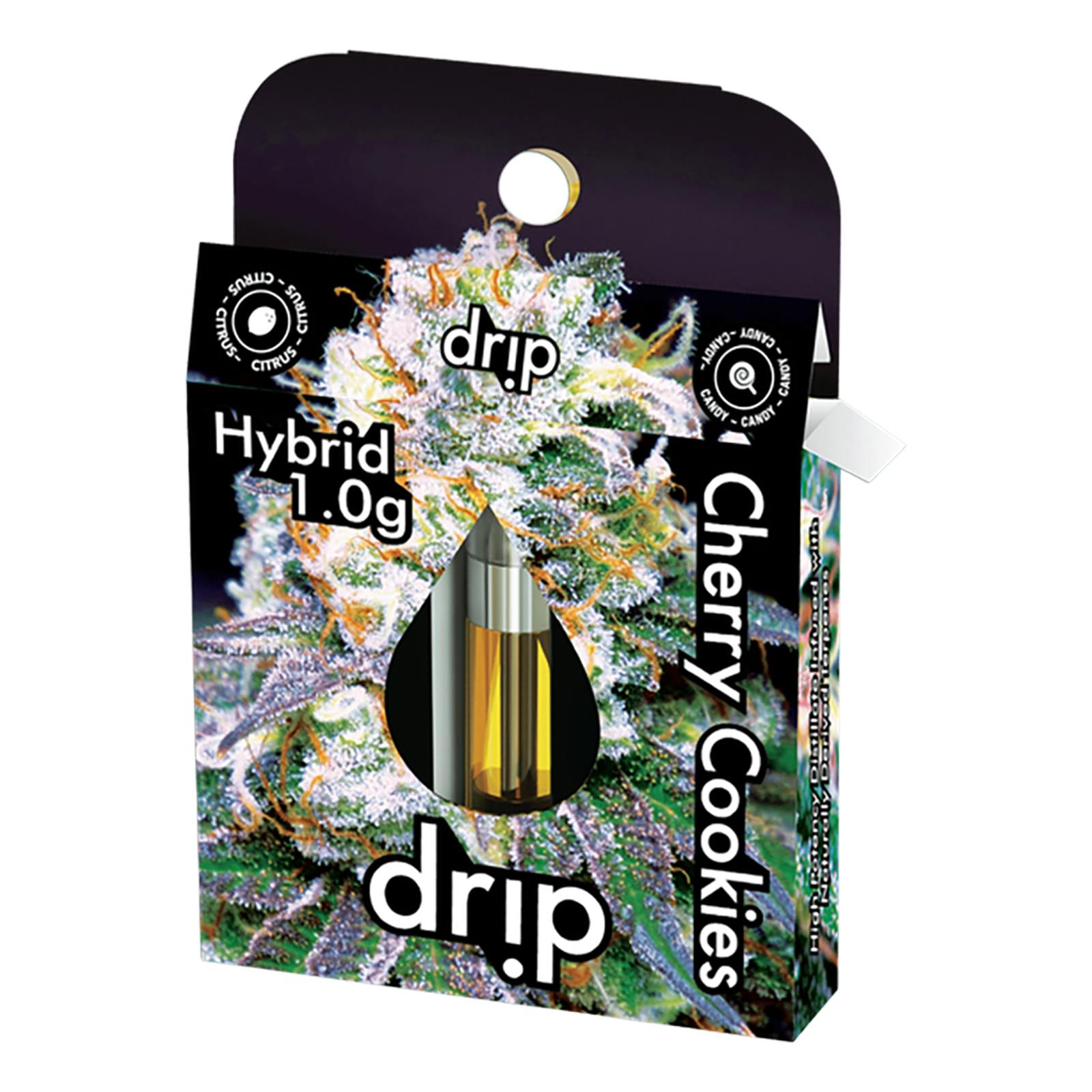 Drip Cherry Cookies Distillate Cartridge 1g Vaporizers New Standard