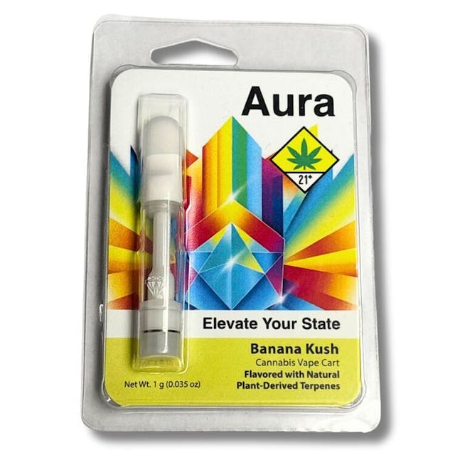 Aura - Aura Vape Cartridge - Banana Kush - Mixed - 1g