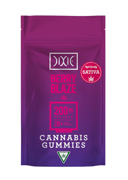 Dixie | Berry Blaze Gummies (10 Piece) | 200mg*