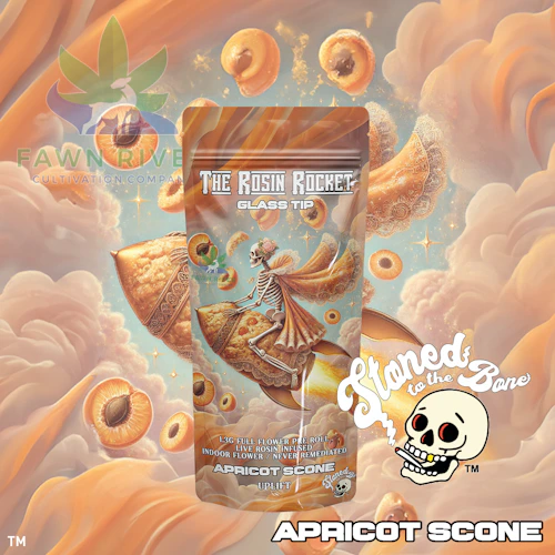 Stoned to the Bone | Apricot Scone | Rosin Rocket | Infused Pre-Roll | 1.3g