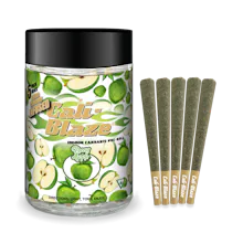 Cali-Blaze - 5-Pack .7g Infused Prerolls - Green Apple