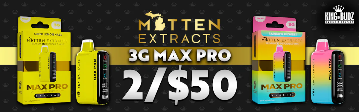 Mitten Extracts 3g Disposables (ALL) - 2 for $50