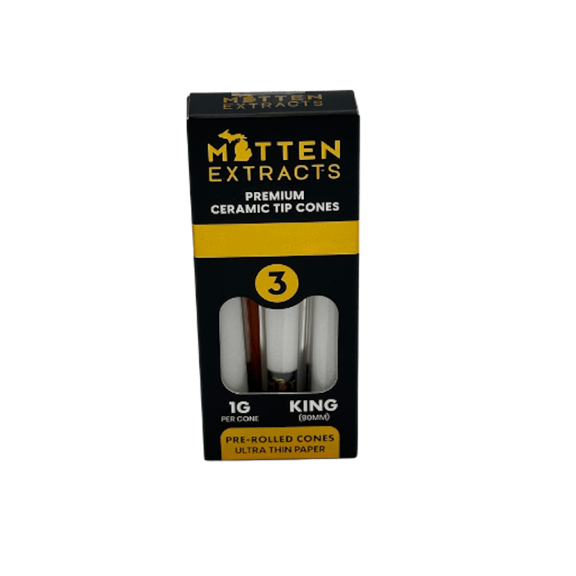 Mitten Extracts | Ceramic Tip Cones | King Size 3PK