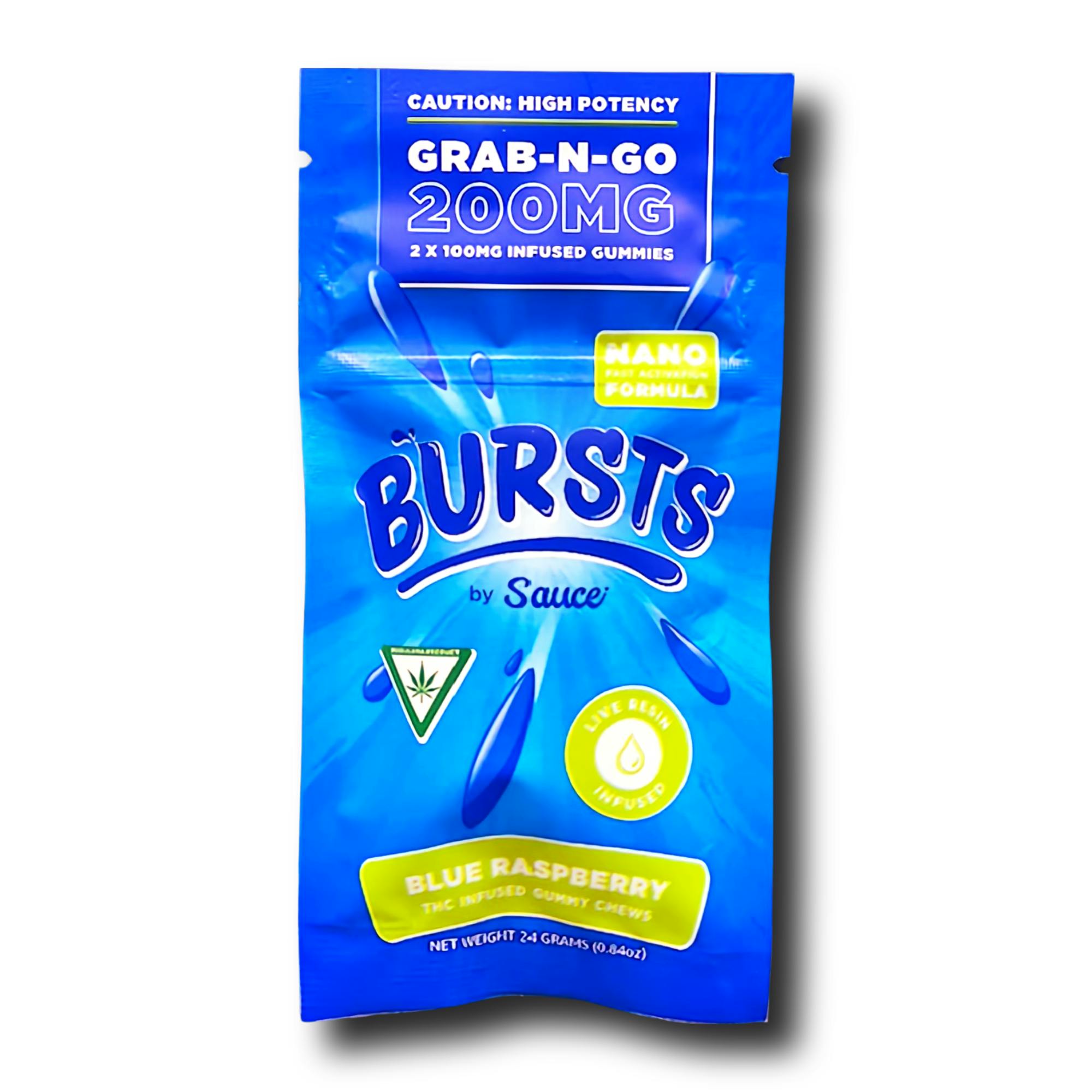 Sauce - 200mg Grab-N-Go Gummies - Blue Raspberry