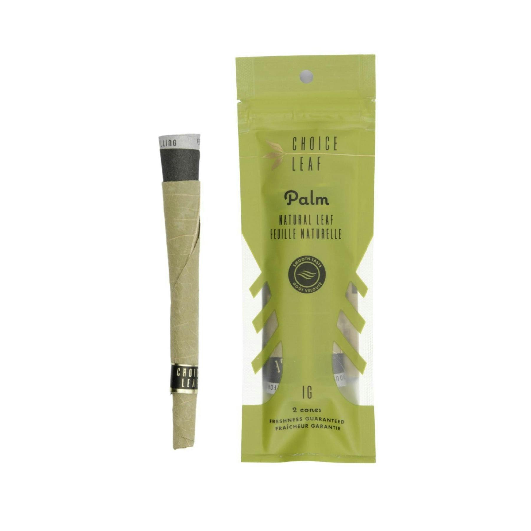Choice leaf palm - pre rolled cones - 2pk