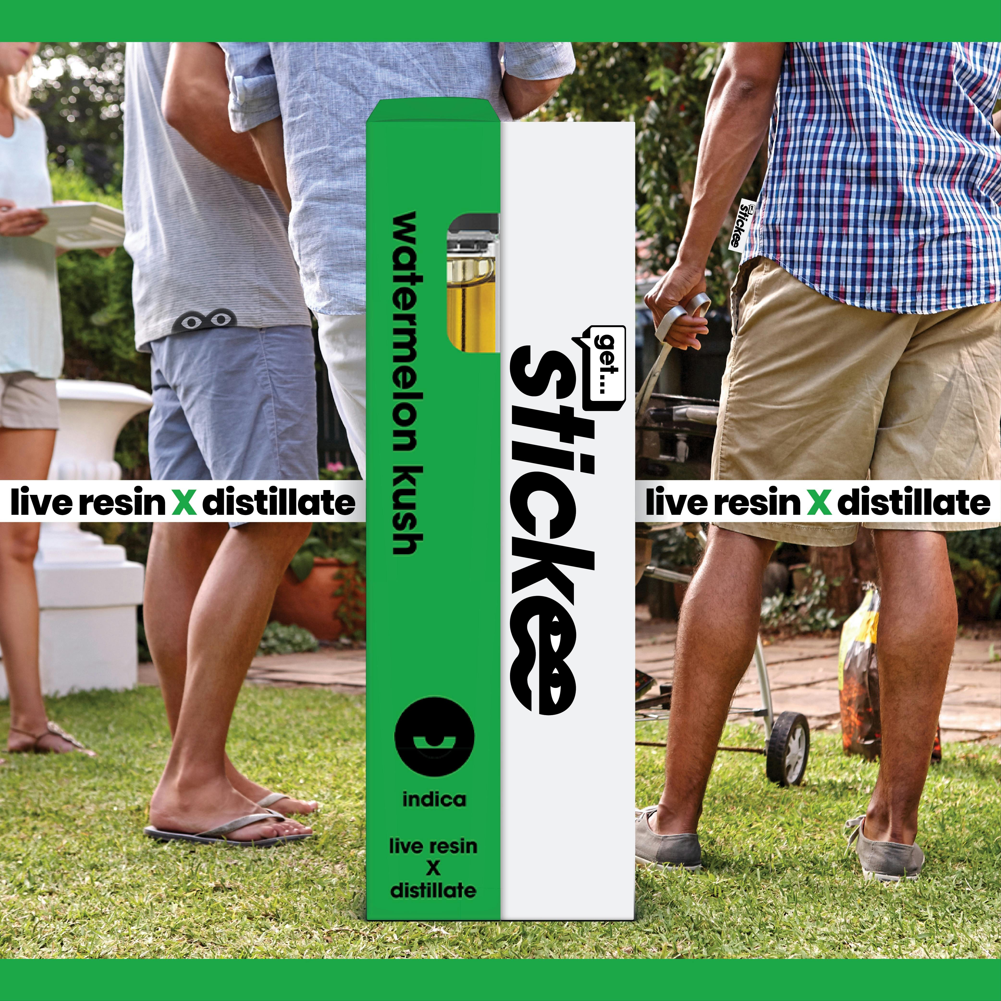 STICKEE | Watermelon Kush | 1G | Live Resin Disposable