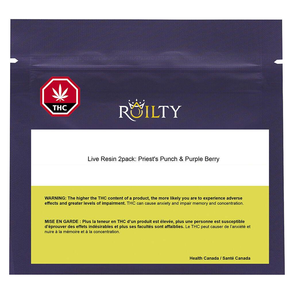Roilty - priest's punch & purple berry live resin 2-pack - 2x0. 5g
