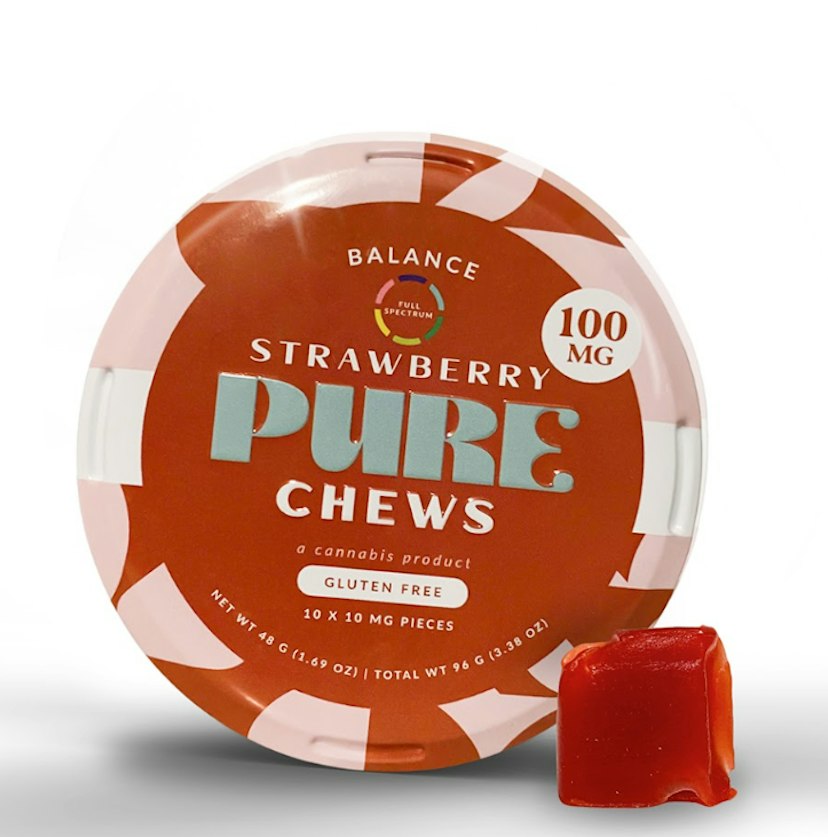 Pure RSO Strawberry Chews 100mg