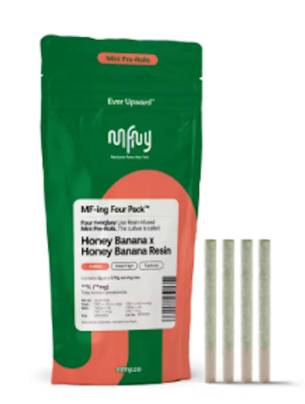 Product Infused Prerolls | Honey Banana X Honey Banana  (I) Live Resin 4 pack | MFNY