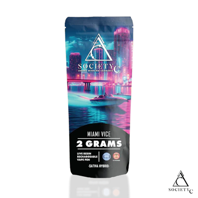 Society C - 2g Live Resin Disposable - Miami Vice - DISPOSABLES by Society C at King of Budz