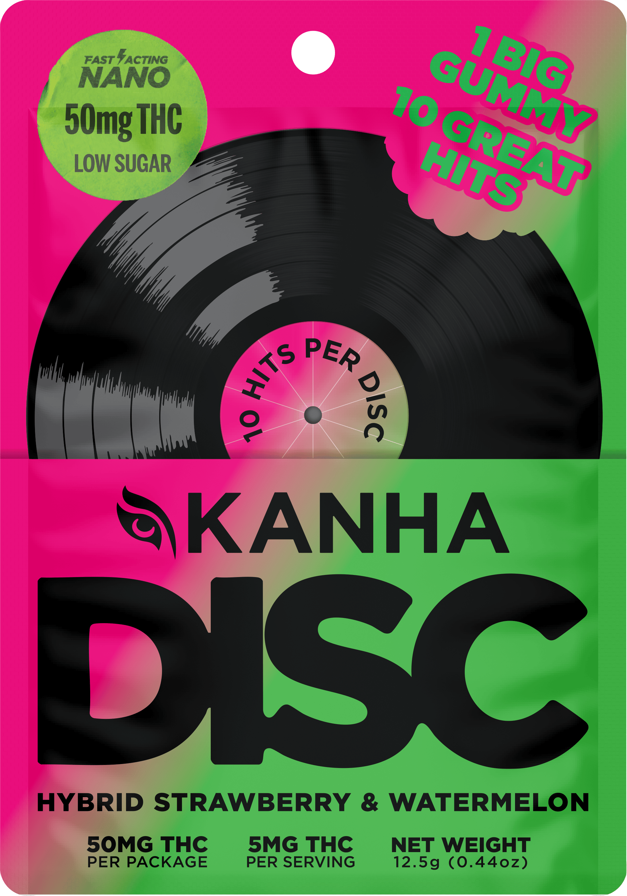 Product IP KANHA Nano Disc - Watermelon Strawberry 50mg (1pk)