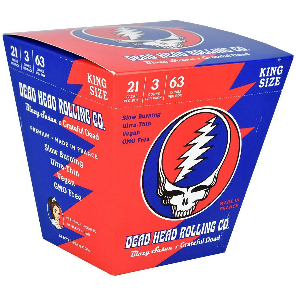 Blazy Susan x Grateful Dead - Pre-Roll Cones 3pk - King Size • Potency