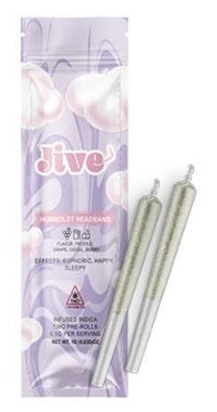 Humboldt Headband | 2 Pack Infused Pre rolls | Indica Dominant | Jive