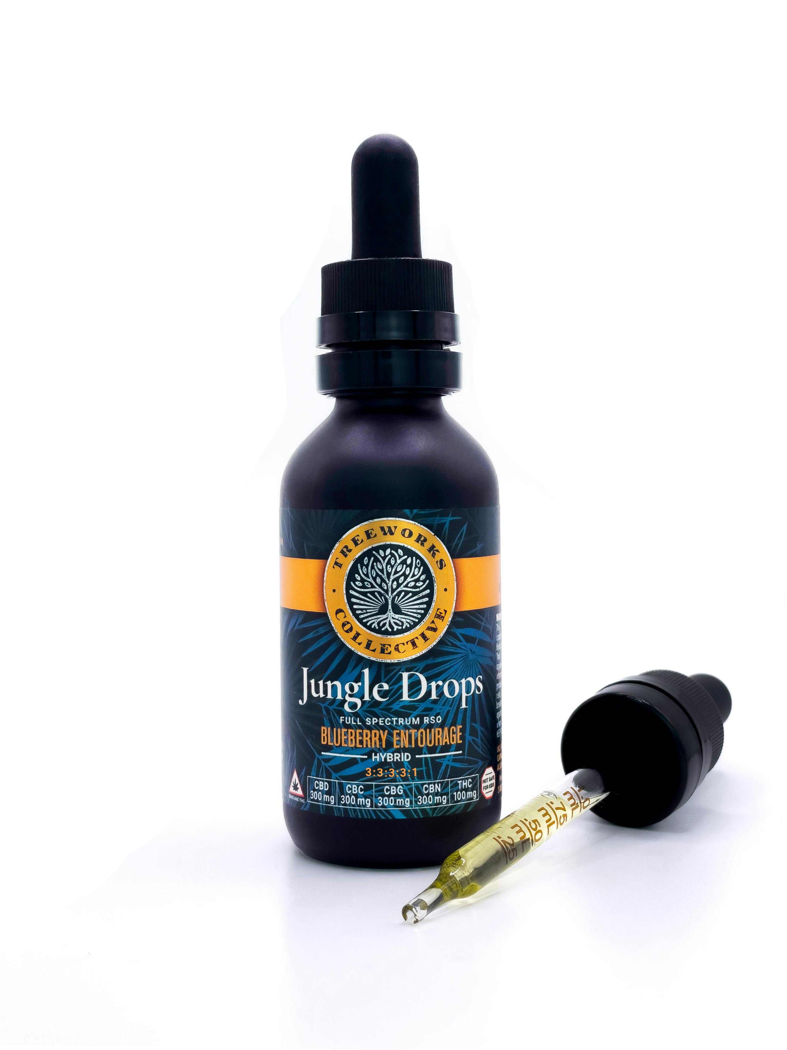 Treeworks Jungle Drops - Hybrid - 1300mg TAC (300mg CBD