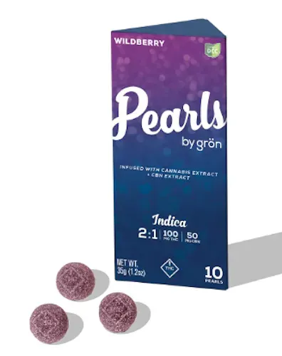 Gron | 2:1 CBN:THC Wildberry Pearls | 100mg | Indica-2
