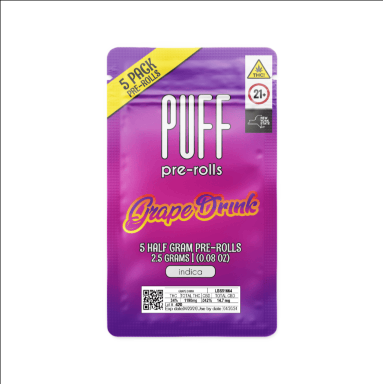 Puff - Grape Drink 5pk Preroll