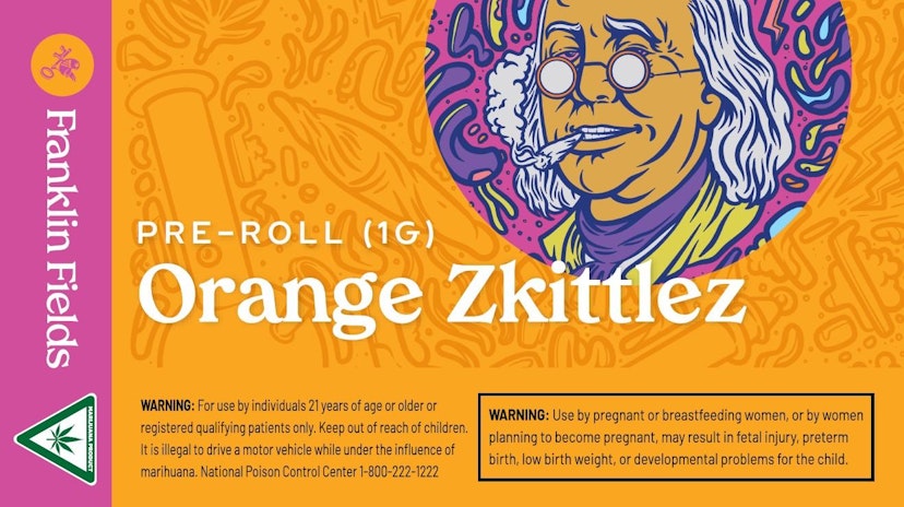 Franklin Fields | Pre-Roll - 1g - Orange Zkittles