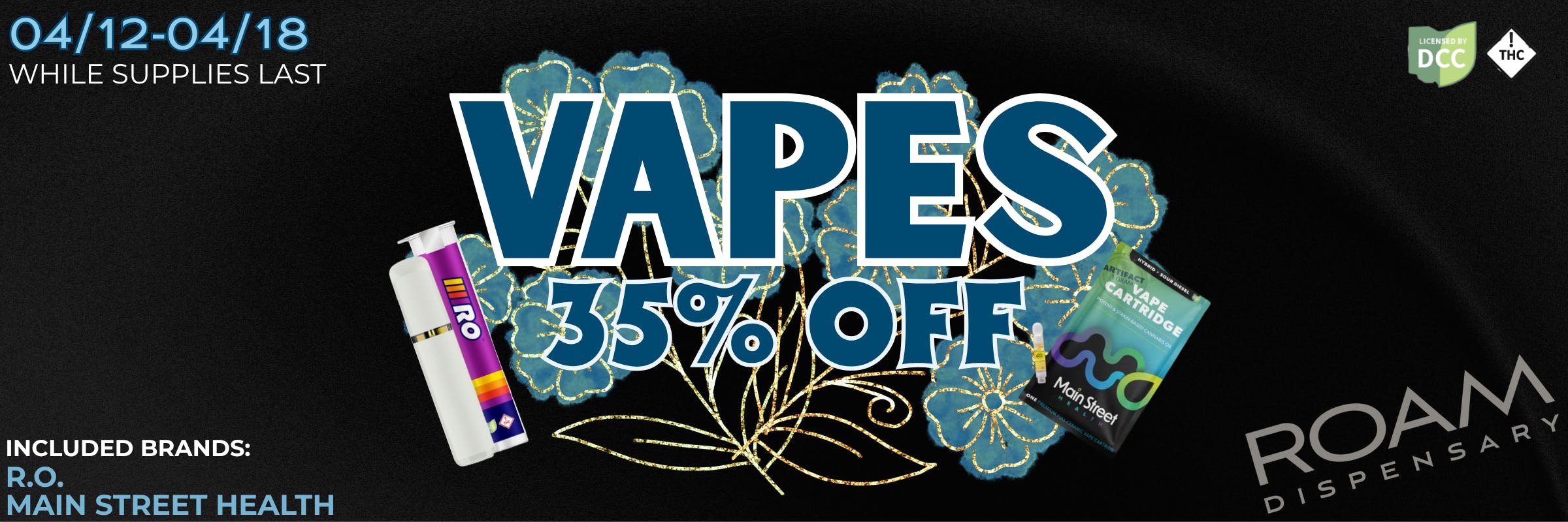 35% Off Vapes from R.O. and Main Street Health