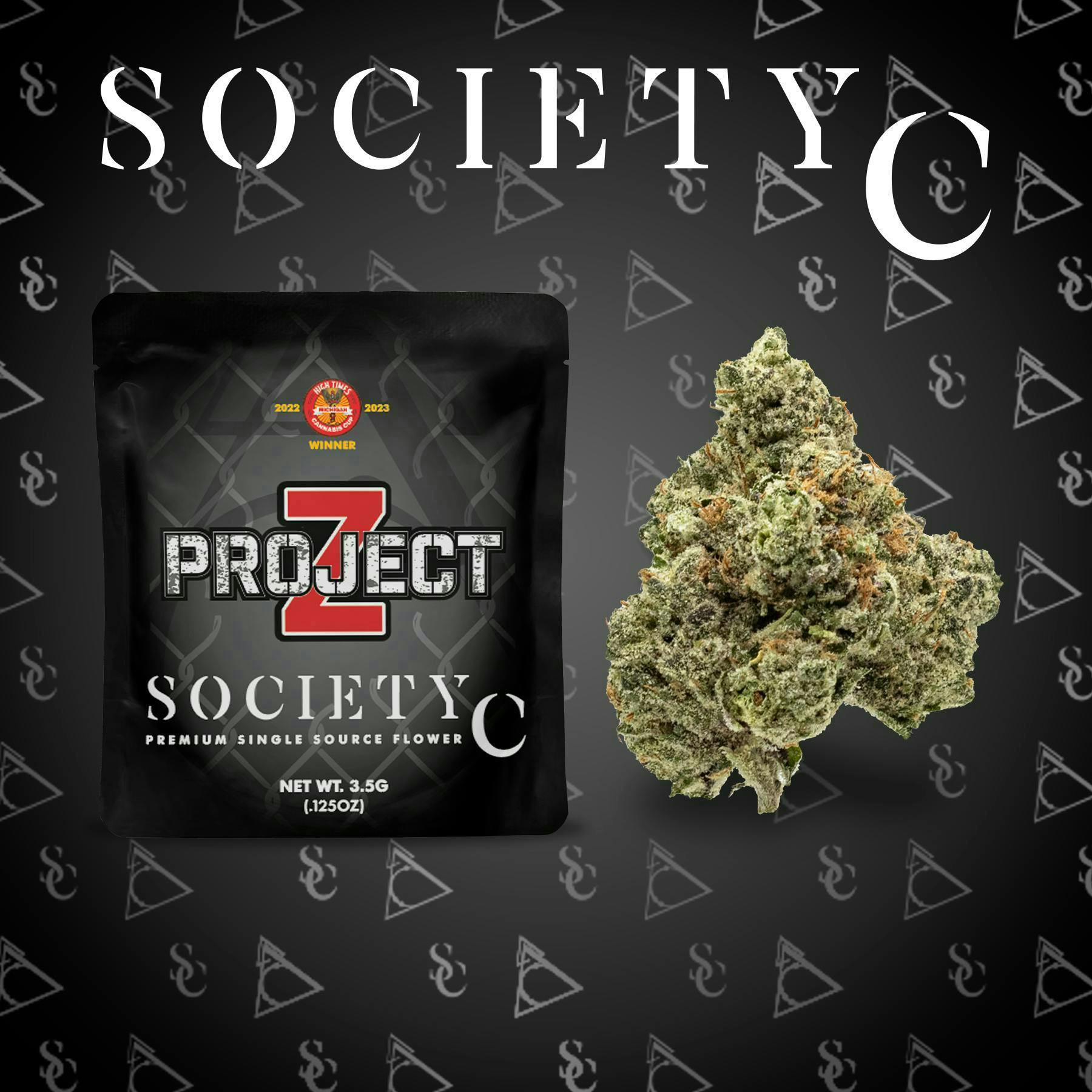 Project Z Pre-Pack Indica/Hybrid by Society C – Flower at Gatsby Cannabis