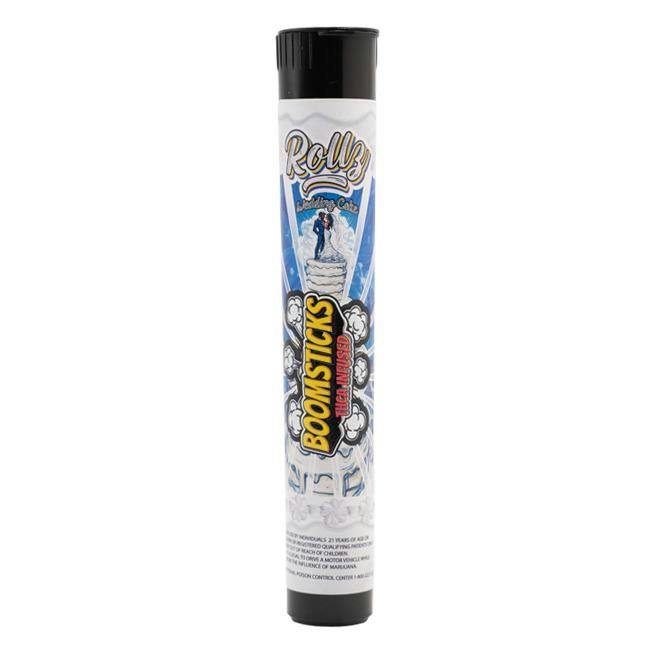Rollz Boomsticks - 1g THCA Infused Preroll - Wedding Cake
