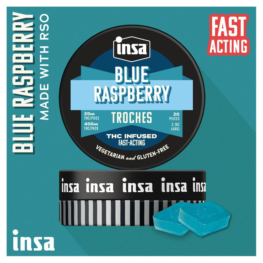 Blue Raspberry RSO Troches
