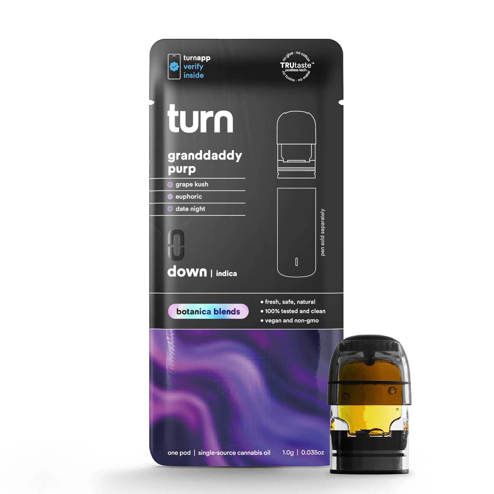 Turn | Botanical Blend | Granddaddy Purp | Pod