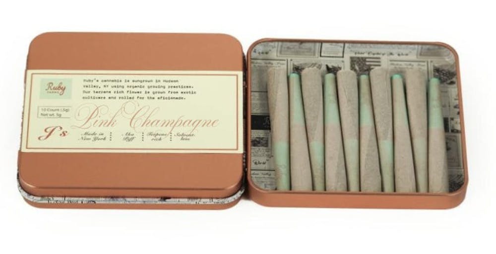 Product Hash Infused Doobies | Pink Champagne (I) 10 pack| Ruby Farms