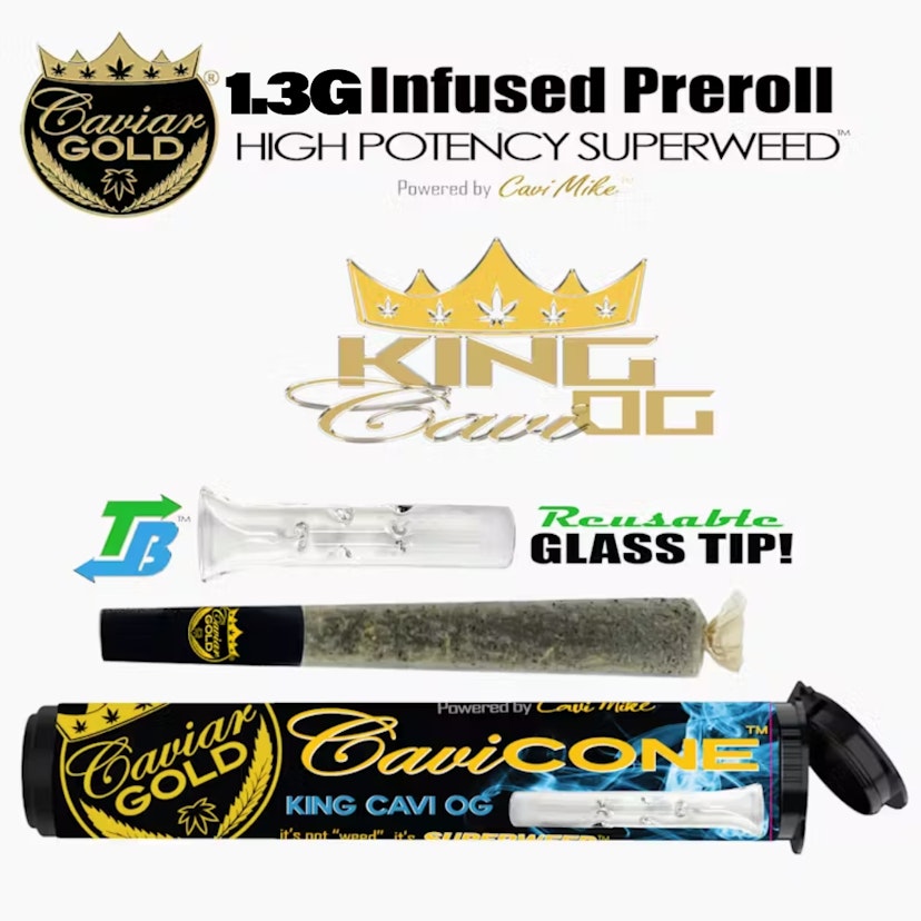 Caviar Gold King Cavi OG Cavi Cone 1.3g