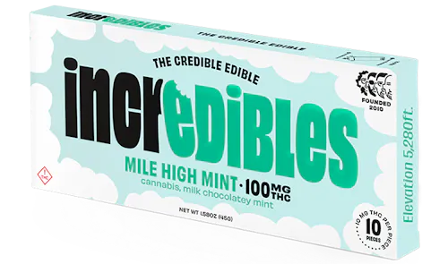 Mile High Mint Bar | Chocolate | 20 pack | 100mg THC-1