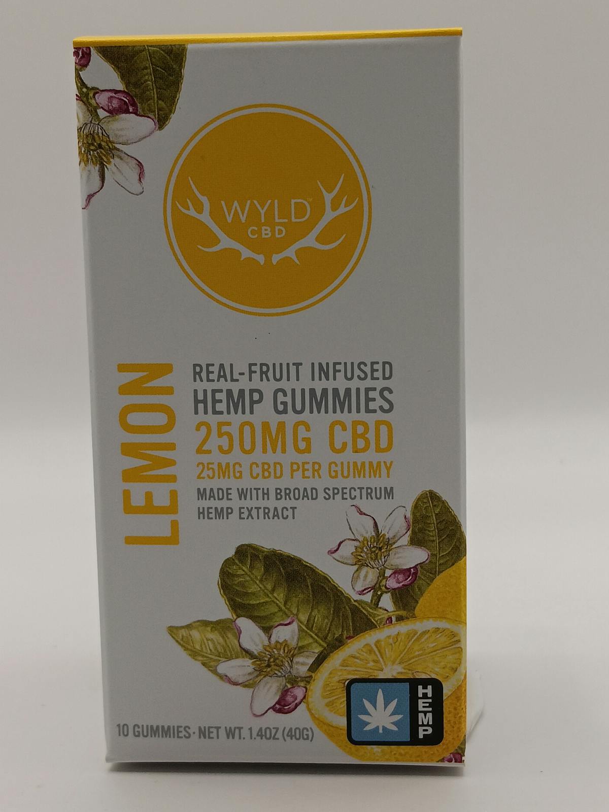 Photo of Lemon 250MG CBD Gummy (WYLD)