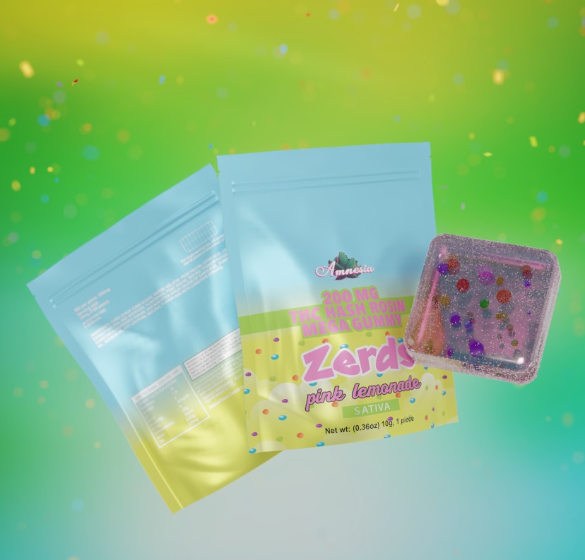 Amnesia | 200mg Hash Rosin Gummies 5pk | Pink Lemonade